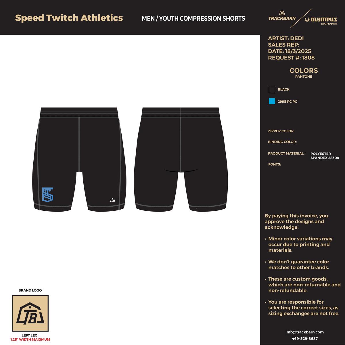 Speed Twitch Athletics - Women Compression Shorts