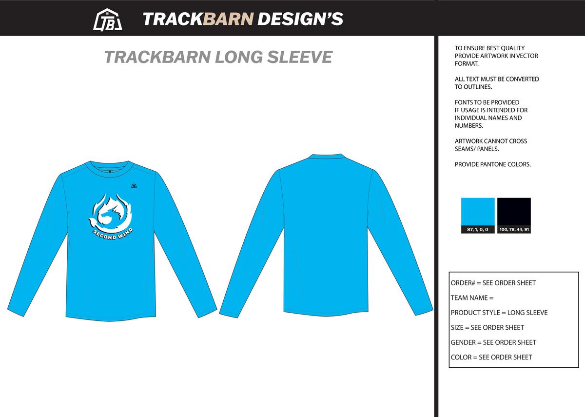 2nd Wind - Women Stretch Light Long Sleeve - Blue - TrackBarn