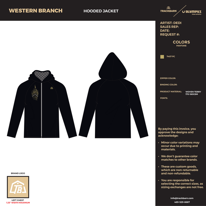 Western Branch - Women Hooded Jacket (#1216)