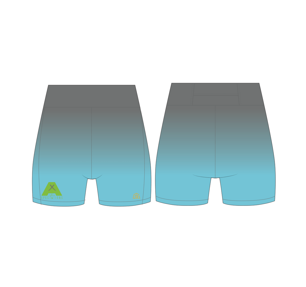 Above Xpectations - Women Compression Shorts (1206) - TrackBarn