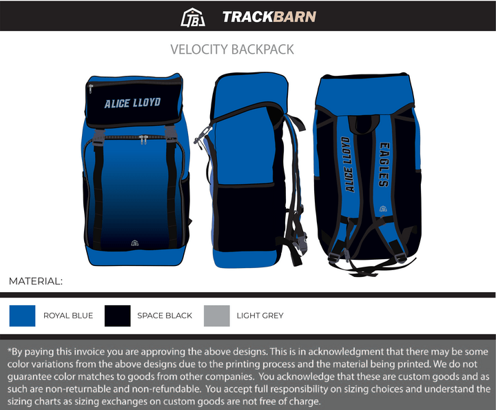 Alice Loyd - Velocity Backpack (1247) - TrackBarn