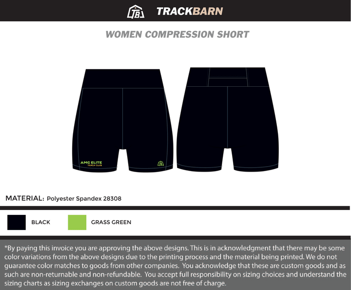 AMG Elite - Women Compression Shorts (2767) - TrackBarn