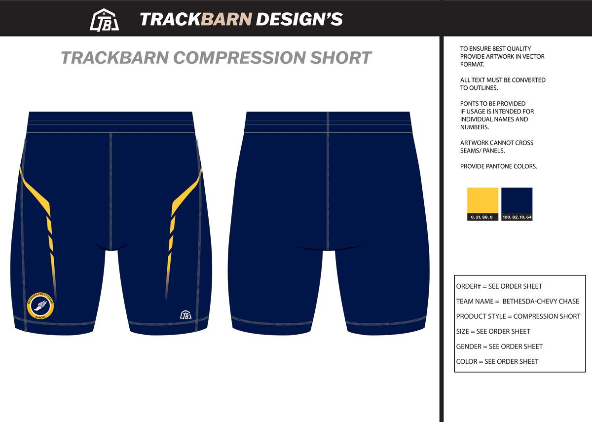 Bethesda Chevy Chase - Men Short Running Tight - Blue - TrackBarn