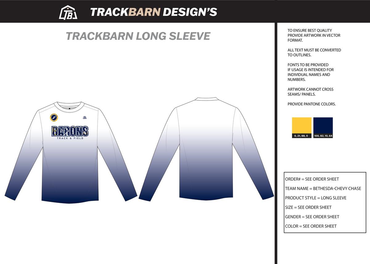 Bethesda Chevy Chase - Women Stretch Light Long Sleeve - Blue - TrackBarn