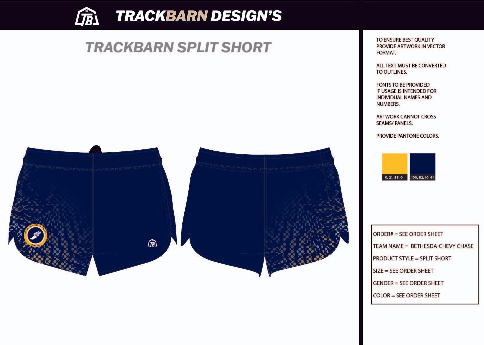 Bethesda - Chevy - Chase Womens Split Track Short - TrackBarn