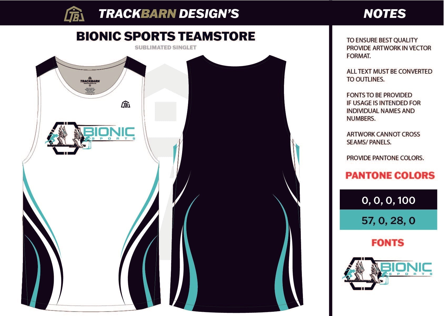 Bionic - Sports - Youth Track Singlet - TrackBarn