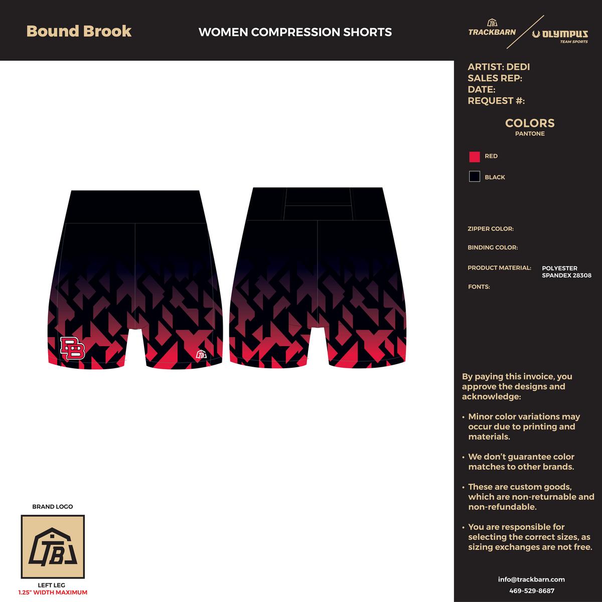Bound Brook - Women Short Running Tight - Black - TrackBarn
