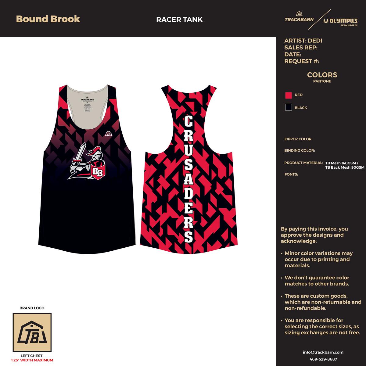 Bound Brook - Women's Track Singlet - Red - TrackBarn