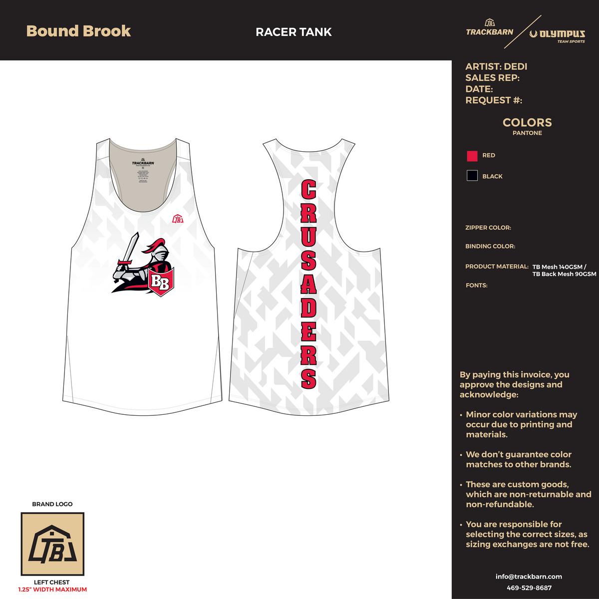 Bound Brook - Women's Track Singlet - White - TrackBarn