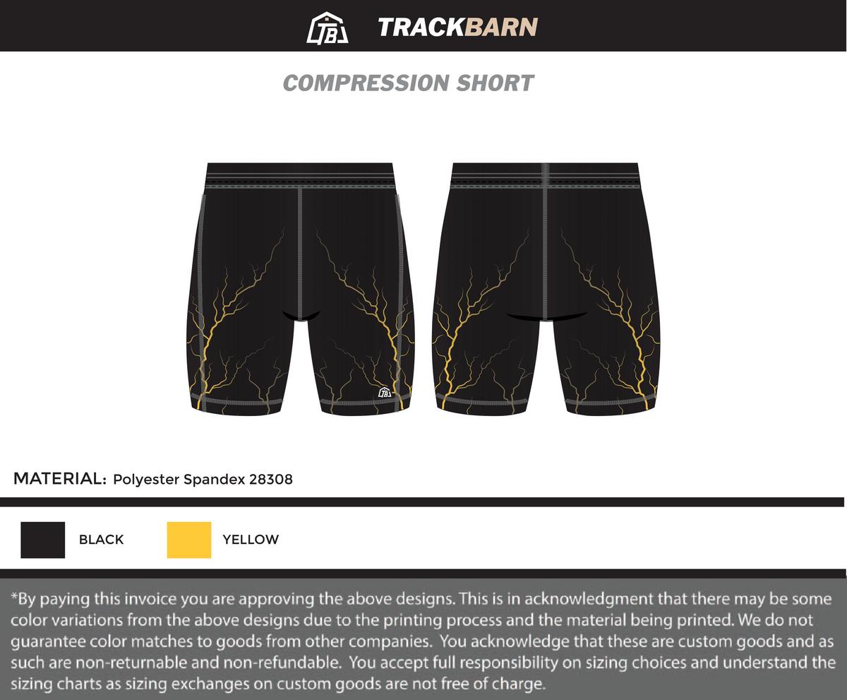 Catapult - Men Short Running Tight - Black - TrackBarn