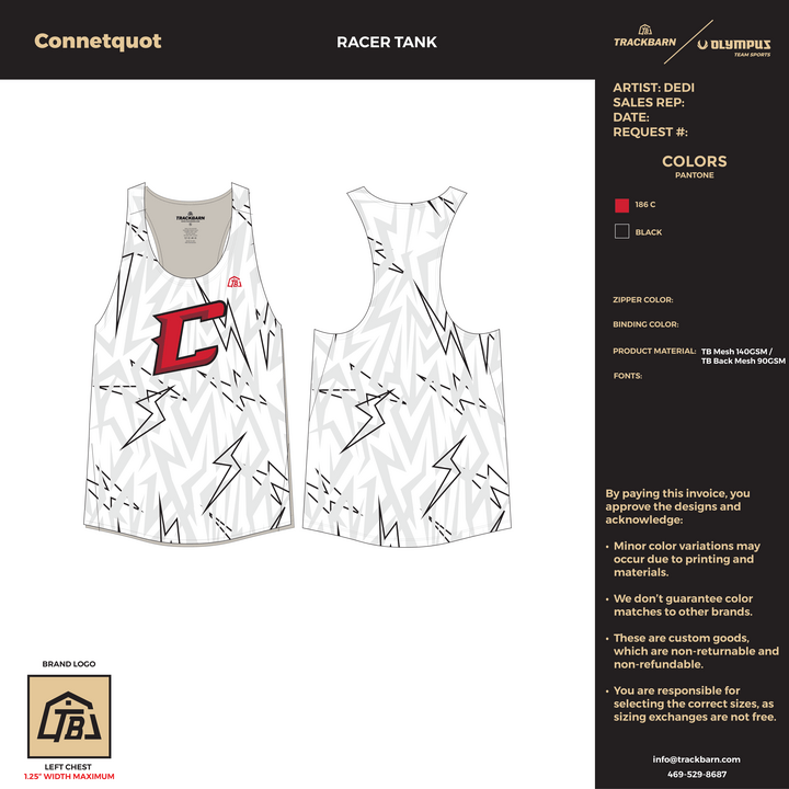 Connetquot - Men Racer Tank (1144) - TrackBarn