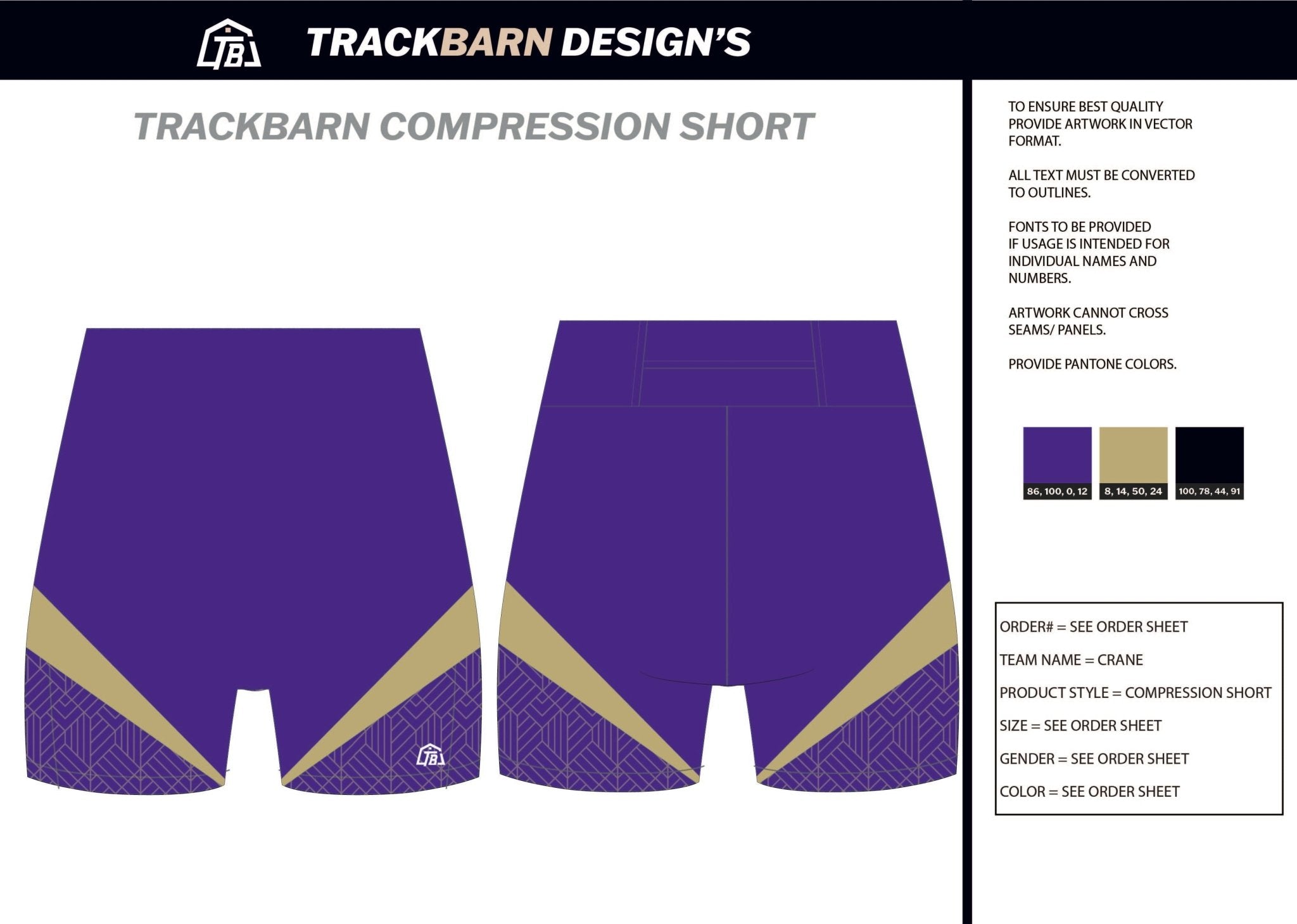 Crane - Womens Short Running Tight - TrackBarn