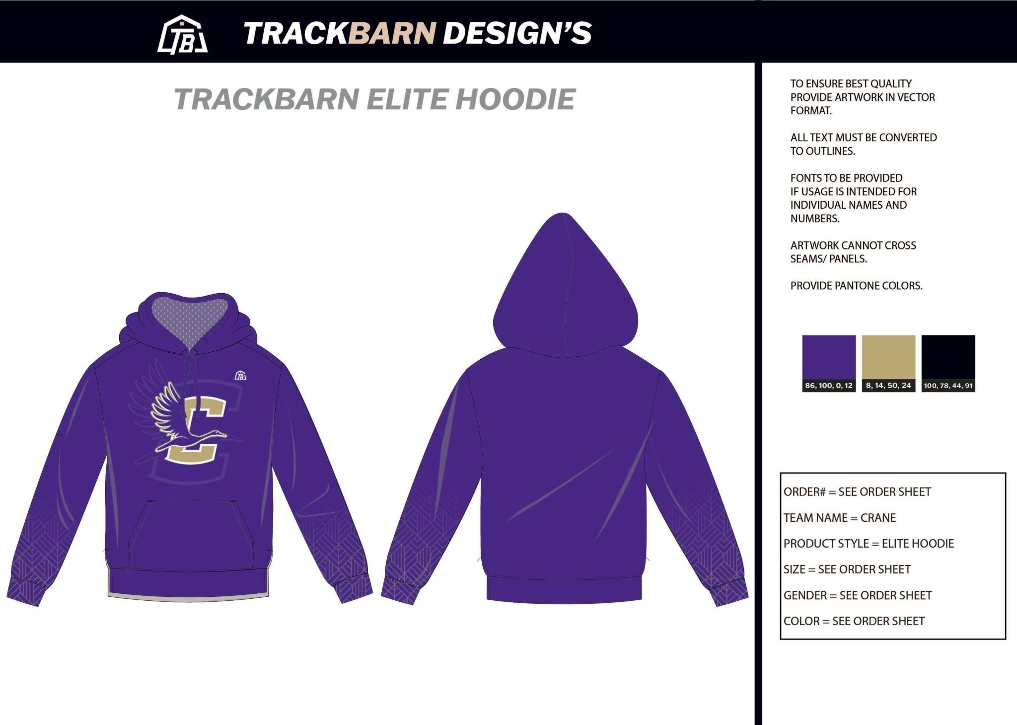 Crane - Youth Pullover Hoodie - TrackBarn