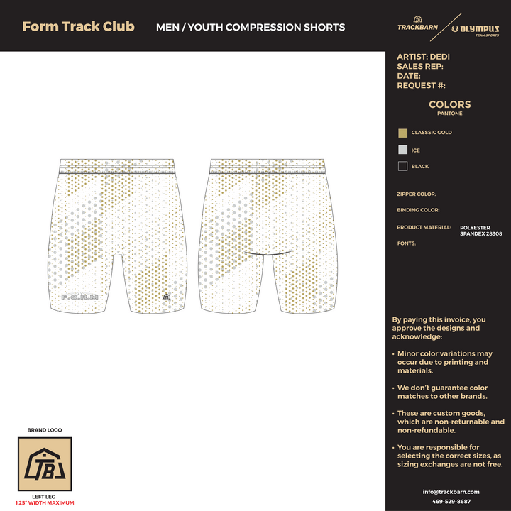 Form Track Club - Men Compression Shorts (1119) - TrackBarn