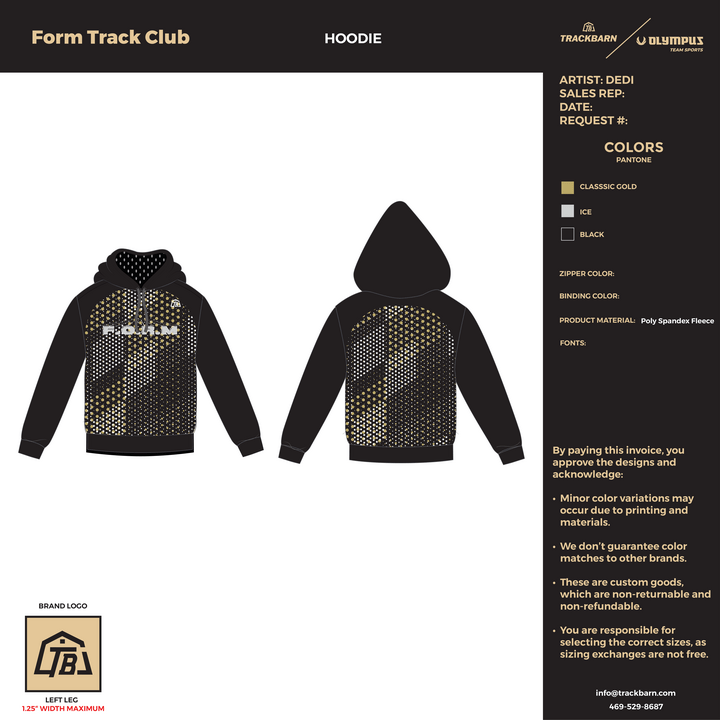 Form Track Club - Women Hoodie (2780) - TrackBarn