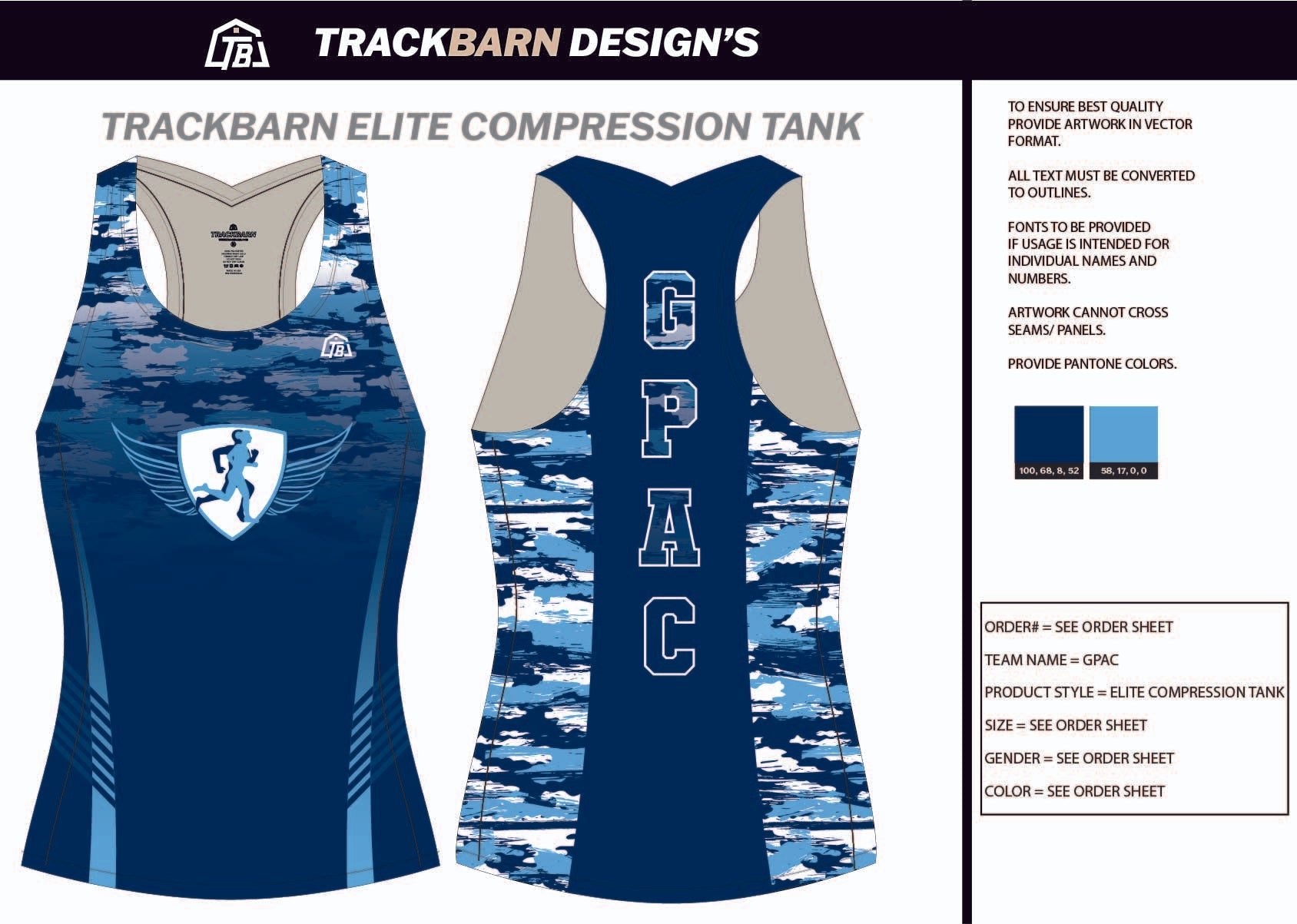 Gately Park - Athletic - Club Womens Compression Tank - TrackBarn