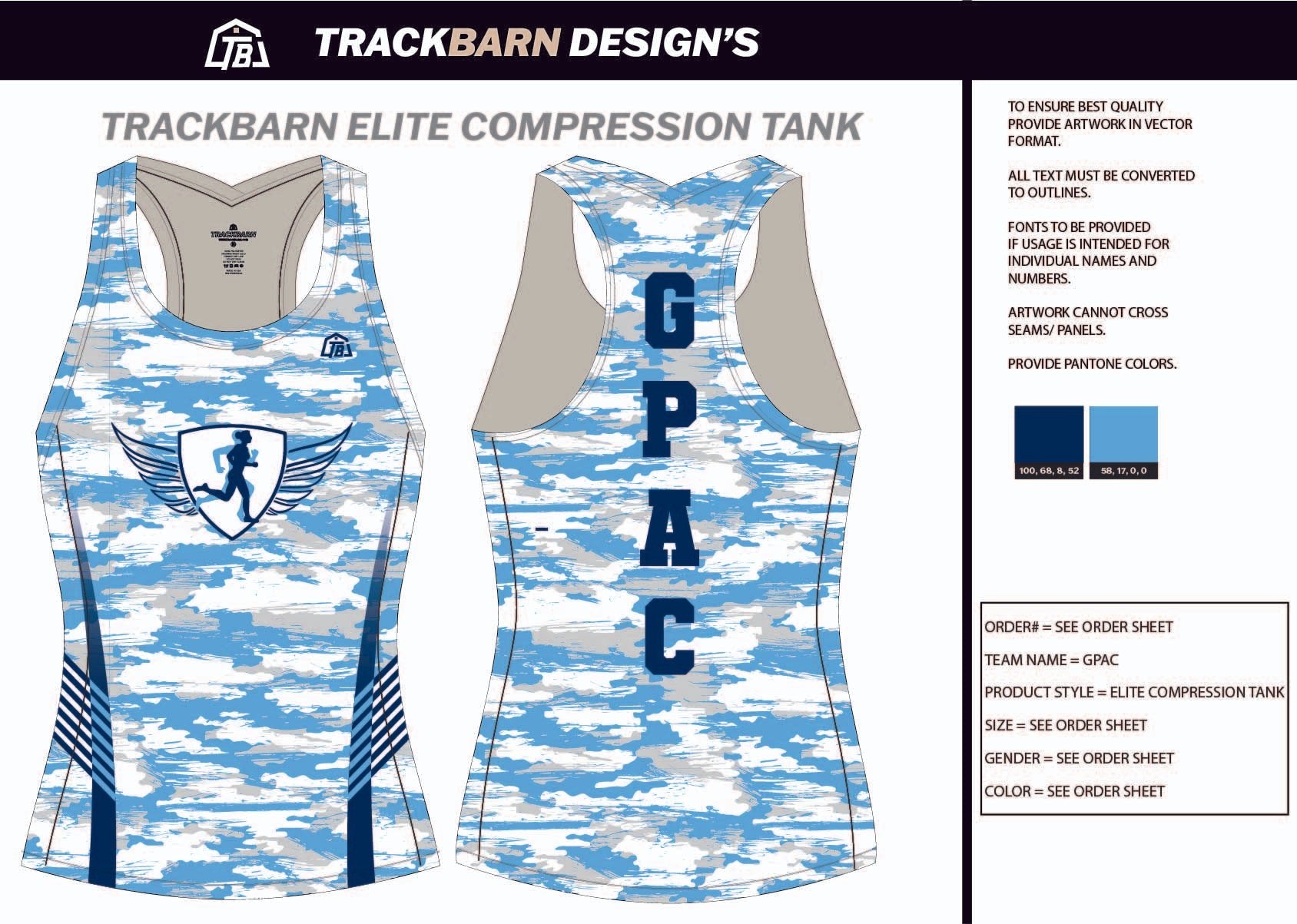 Gately Park - Athletic - Club Womens Compression Tank - TrackBarn