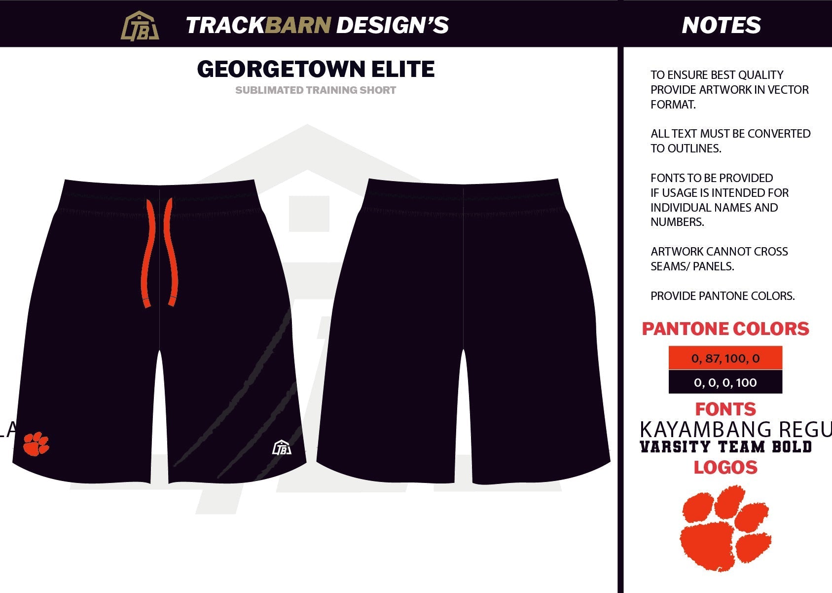 Georgetown - Elite - Mens Knit Shorts 9" - TrackBarn