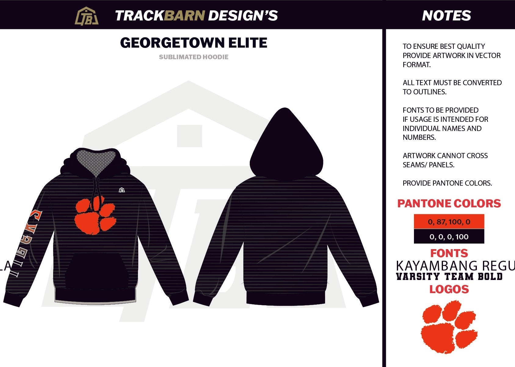 Georgetown - Elite - Womens Pullover Hoodie - TrackBarn