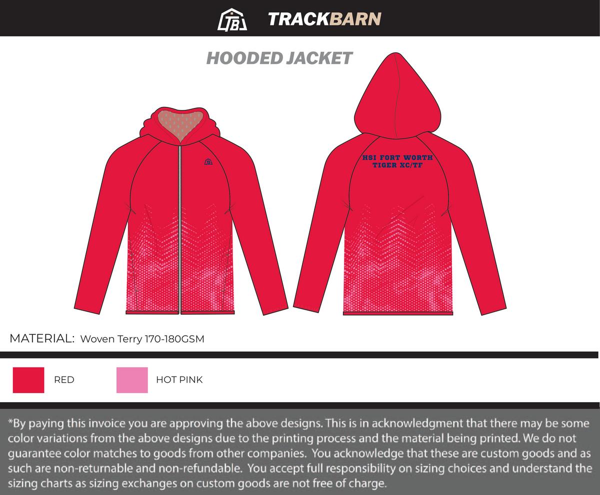 Harmony Fort Worth - Men Hooded Jacket - Red - TrackBarn