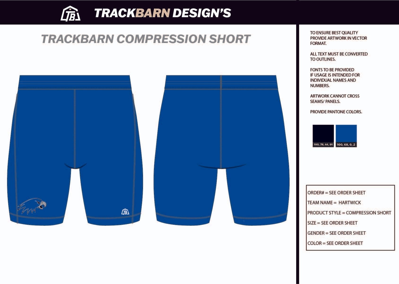 Hartwick - Mens Short Running Tight - TrackBarn
