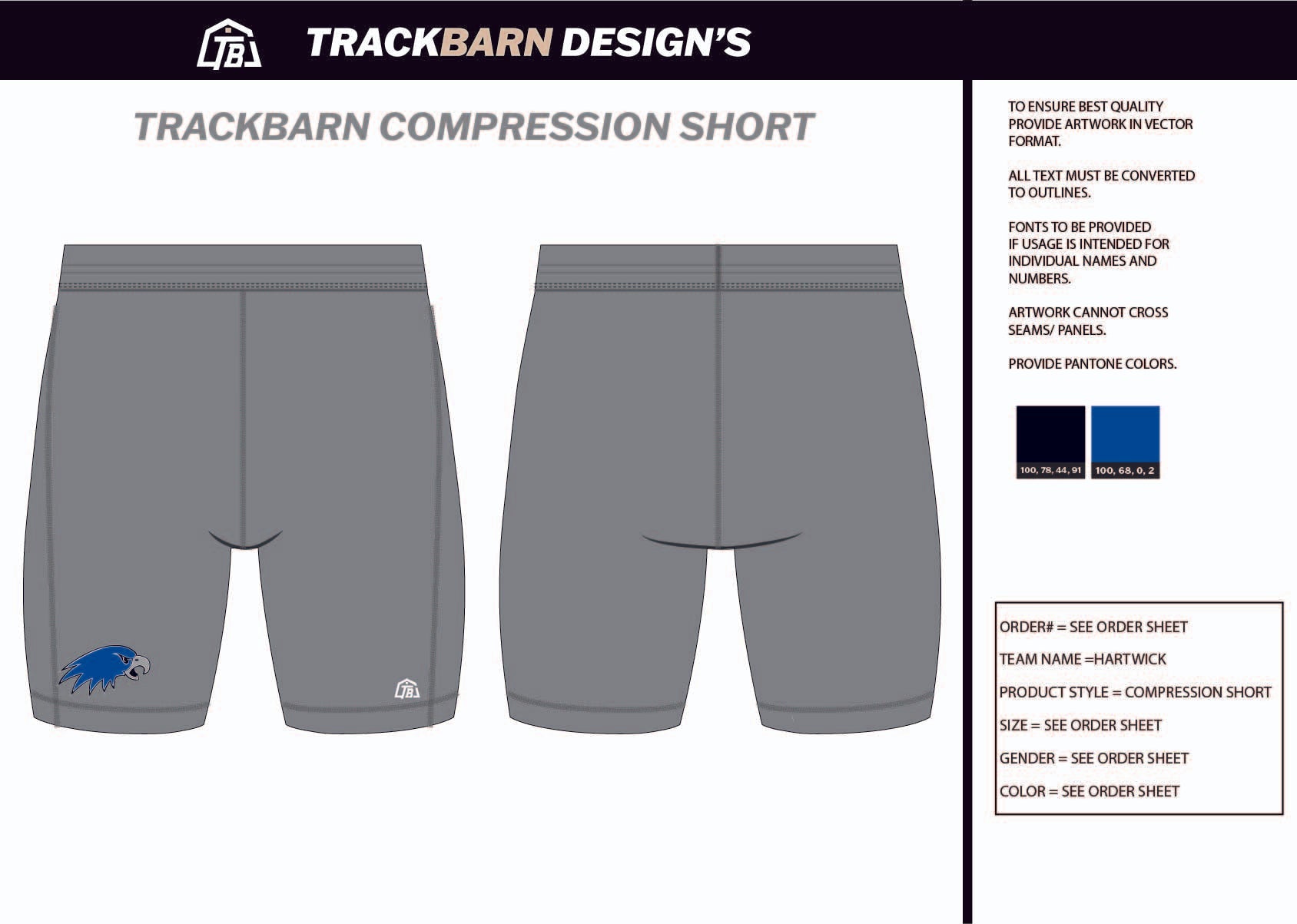 Hartwick - Mens Short Running Tight - TrackBarn