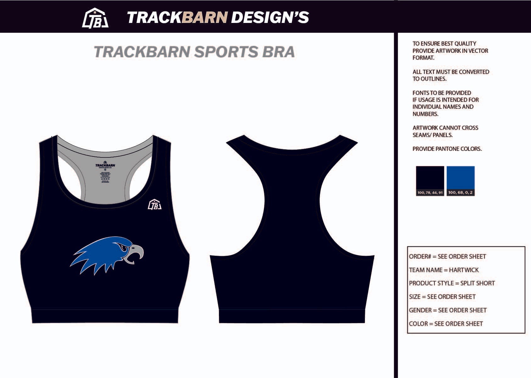 Hartwick - Sports Bra - TrackBarn