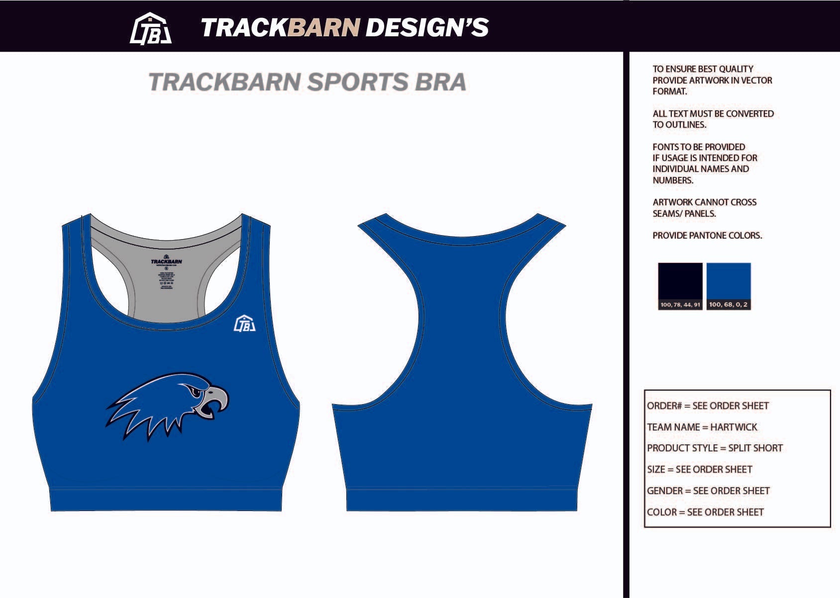 Hartwick - Sports Bra - TrackBarn