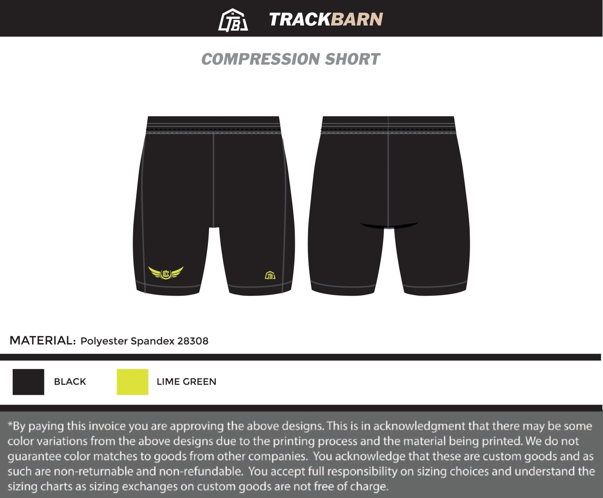 Hill Country Comets - Men Compression Shorts - TrackBarn