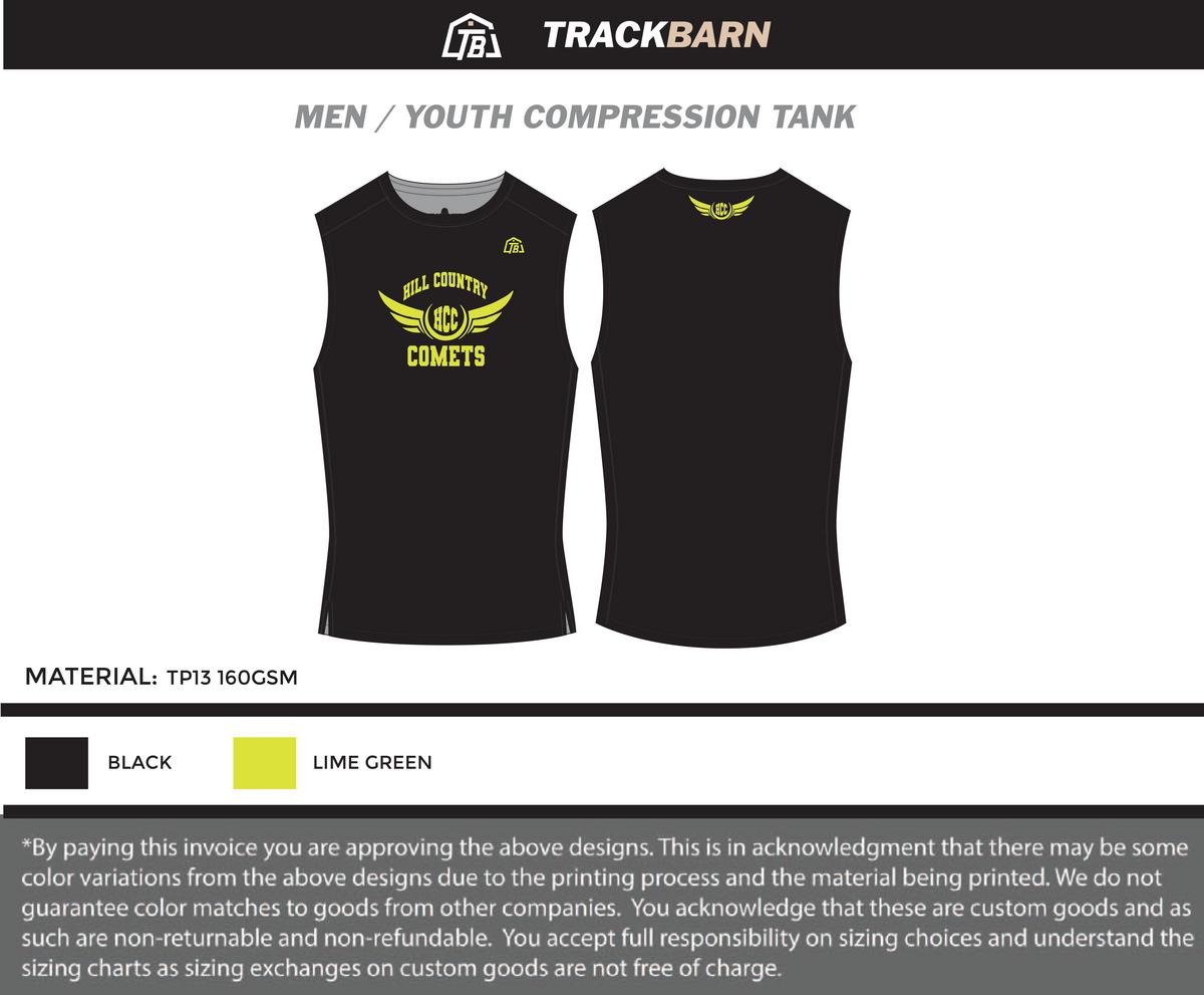 Hill Country Comets - Men Compression Tank - FT - Black - TrackBarn