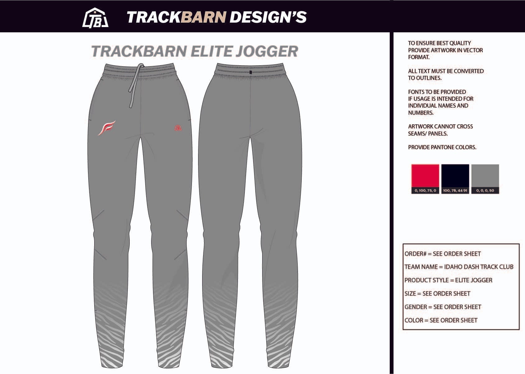 Idaho - Dash - TC Adults Jogger - TrackBarn