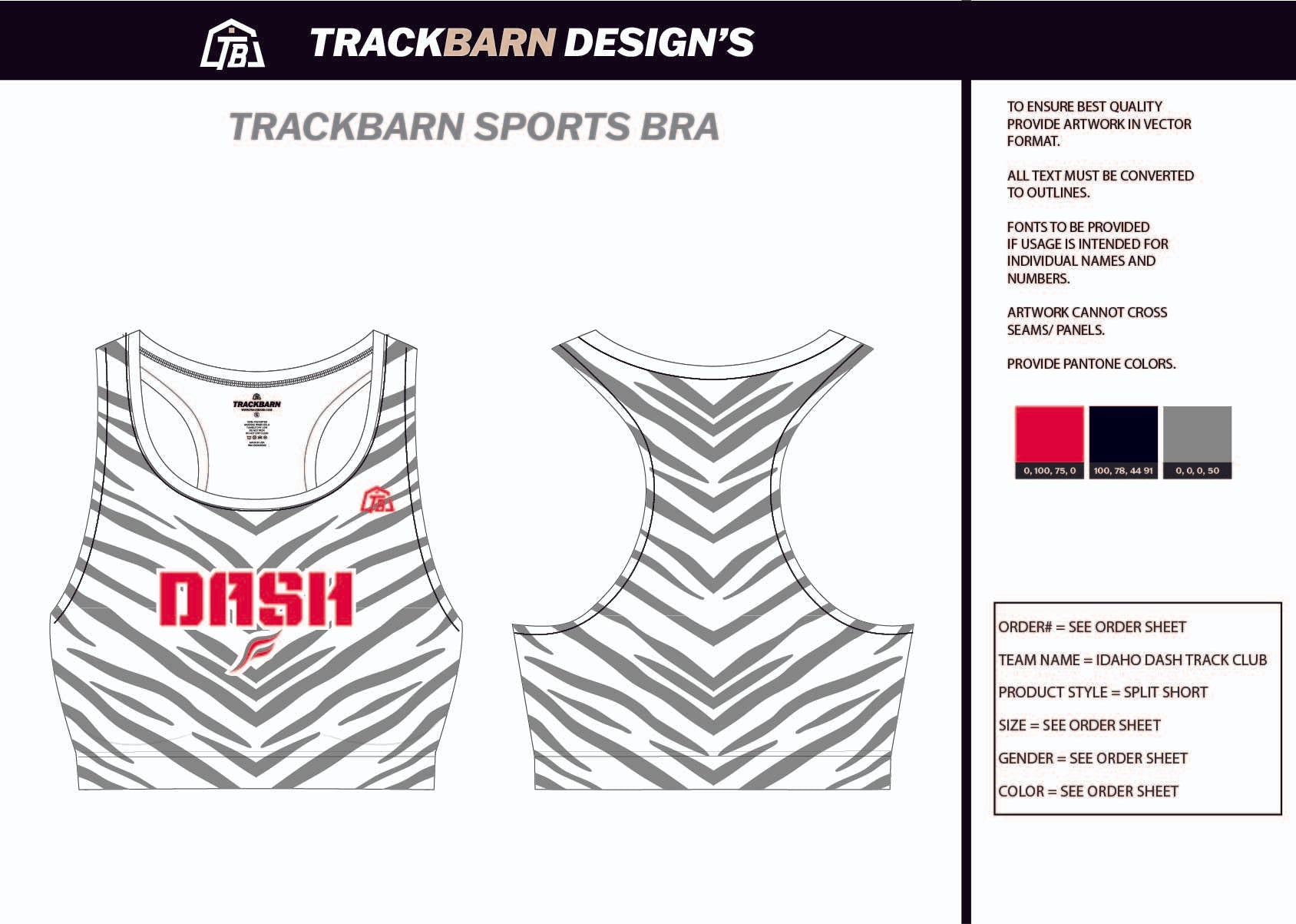 Idaho - Dash - TC Sports Bra - TrackBarn
