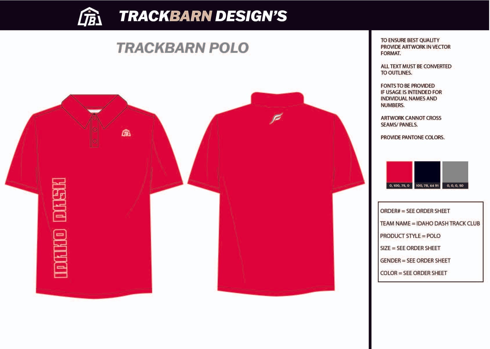 Idaho - Dash - TC Womens Polo - TrackBarn