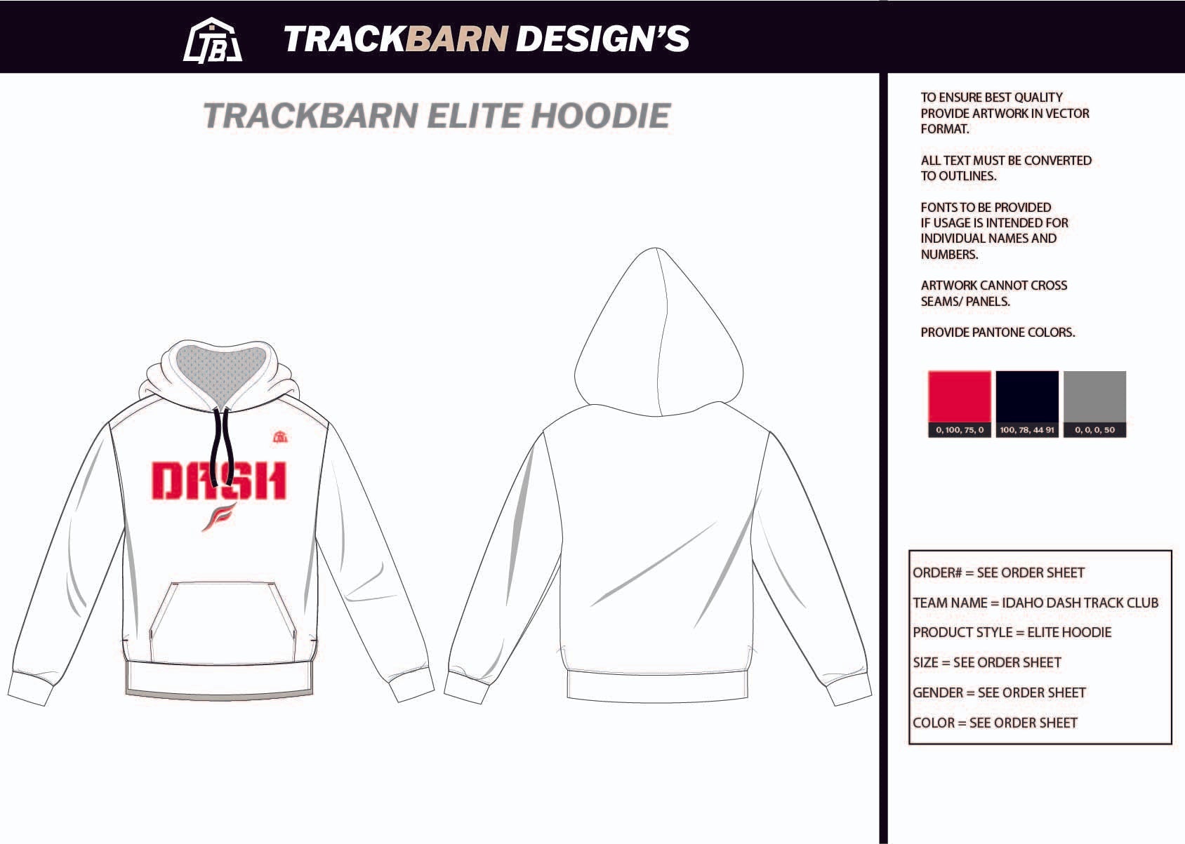 Idaho - Dash - TC Womens Pullover Hoodie - TrackBarn