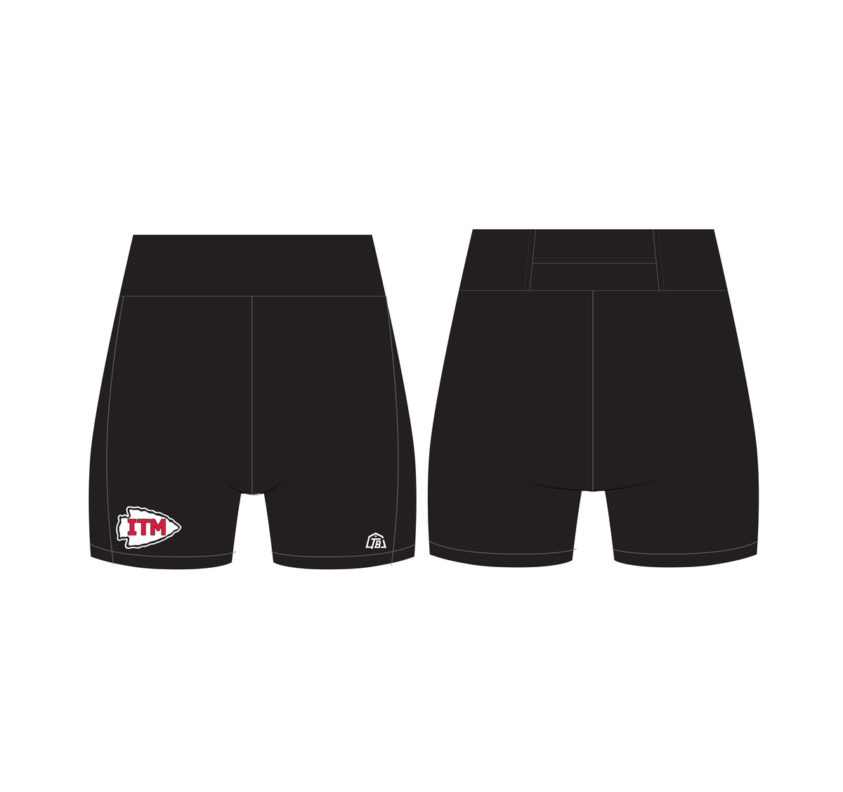 Ingram ISD Girls - Women Compression Shorts (1270) - TrackBarn