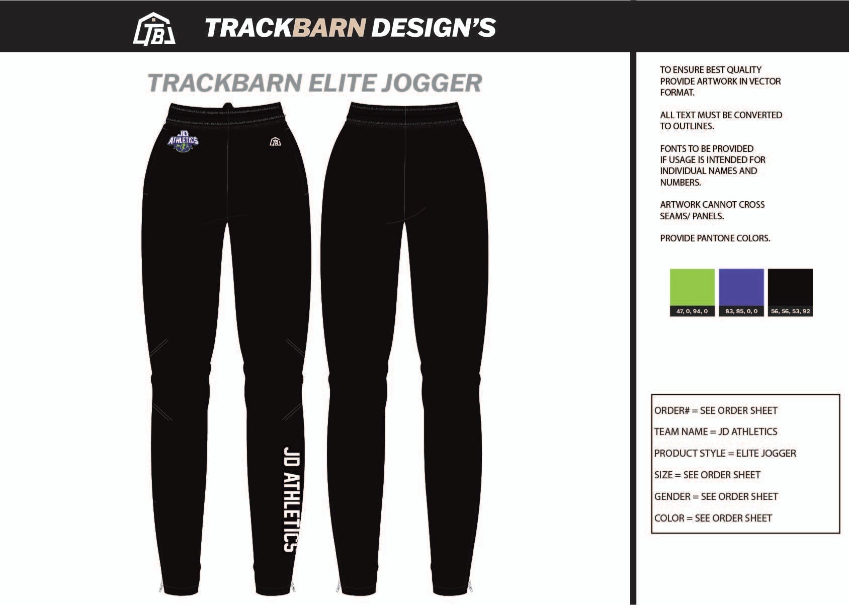 JD - Athletics - Adults Jogger - TrackBarn