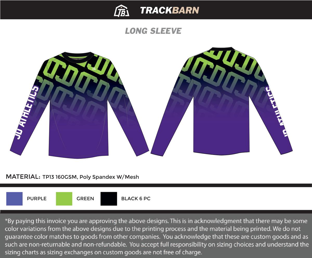 JD Athletics - Men Stretch Light Long Sleeve - TrackBarn