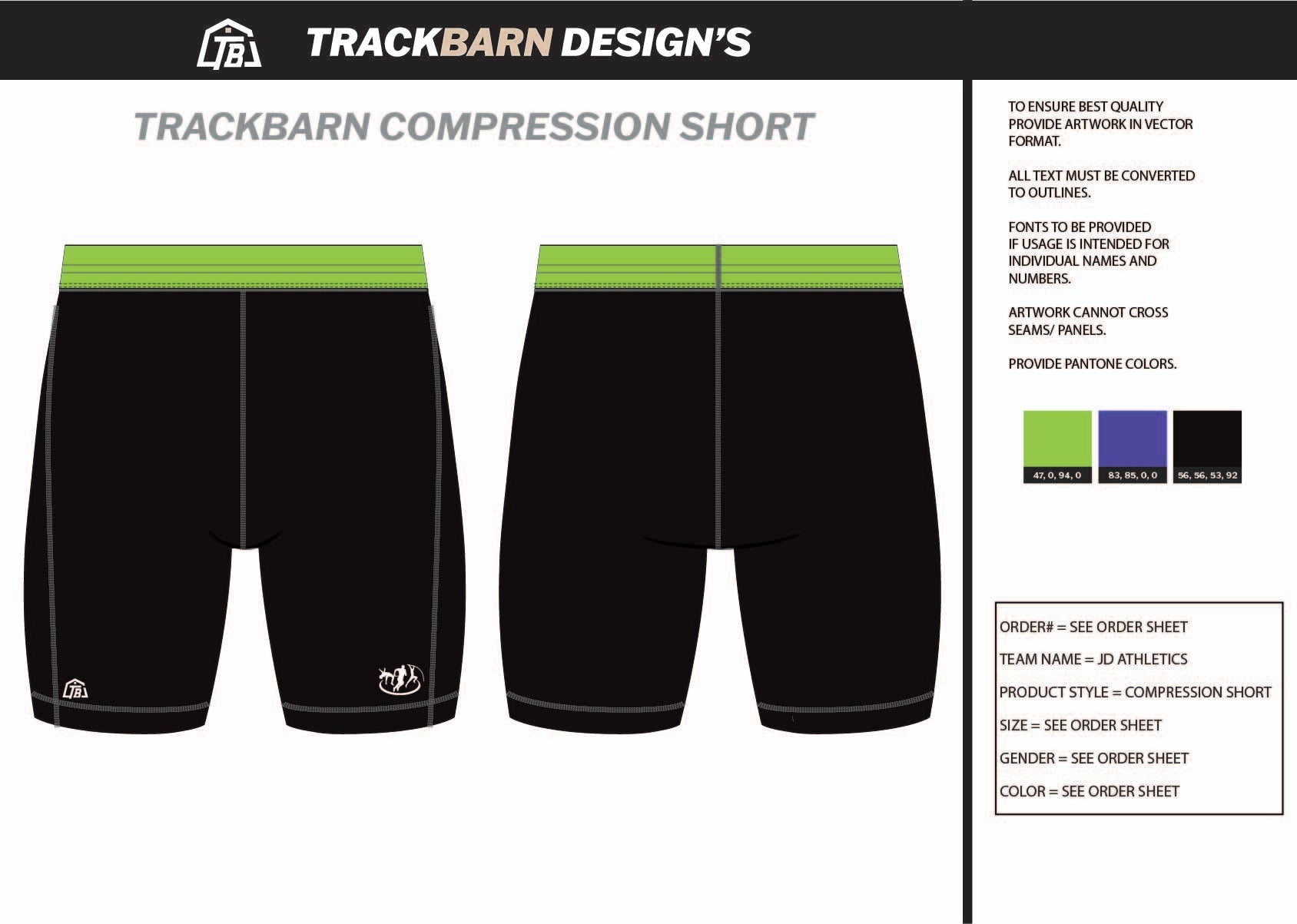 JD - Athletics - Mens Short Running Tight - TrackBarn