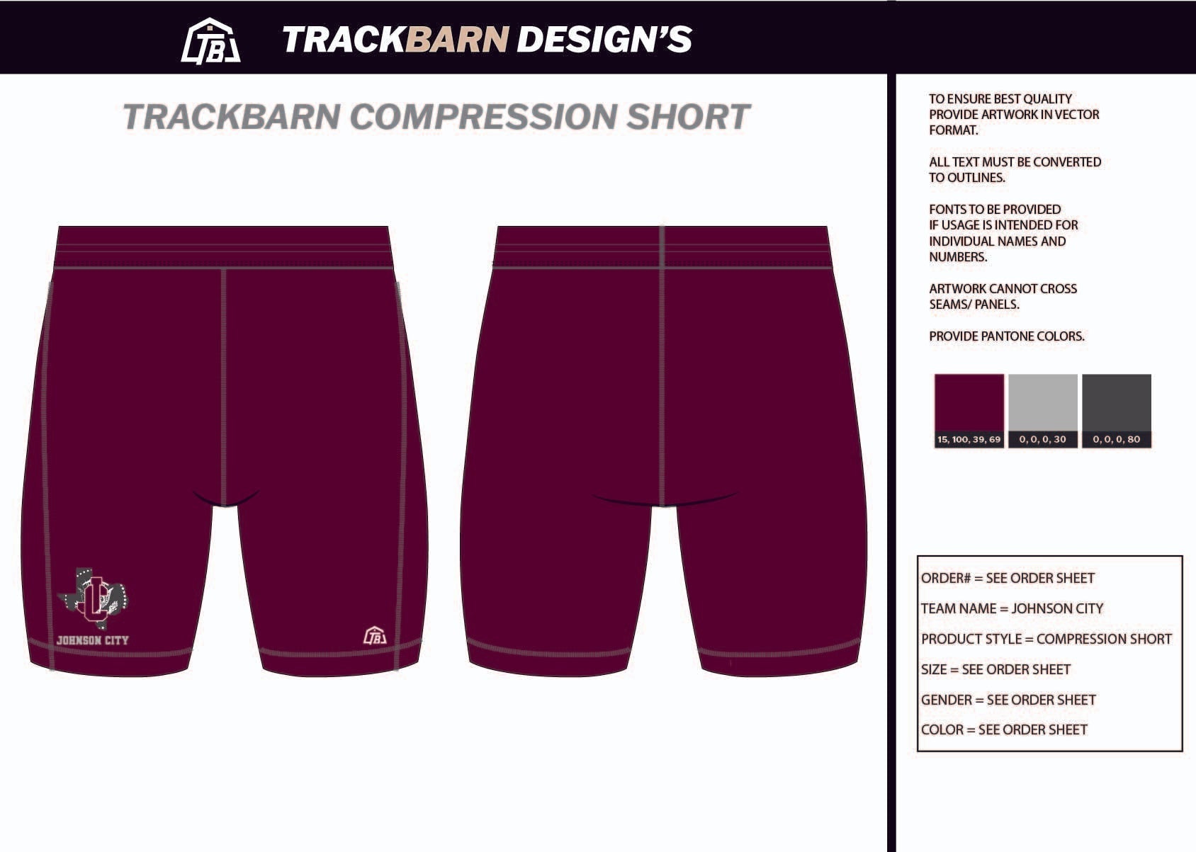 Johnson - City - XC Mens Short Running Tight - TrackBarn