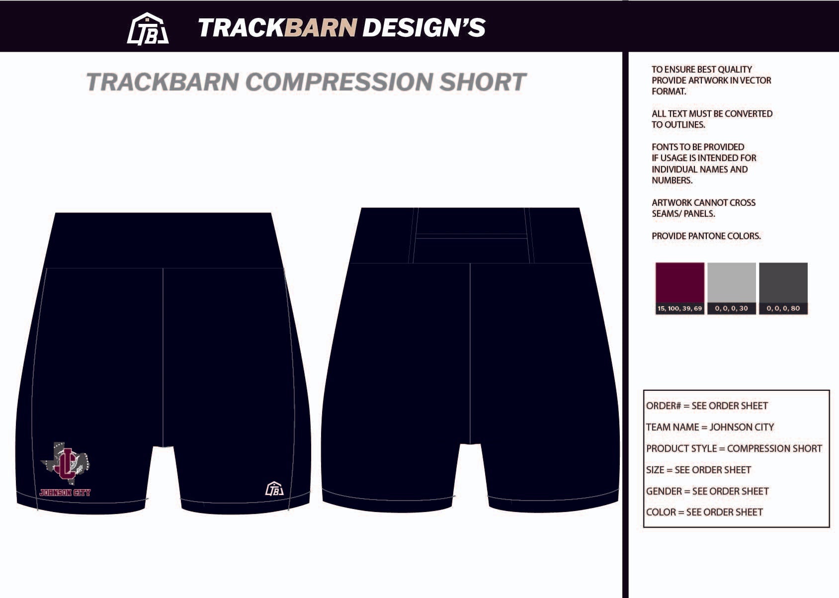 Johnson - City - XC Womens Short Running Tight - TrackBarn