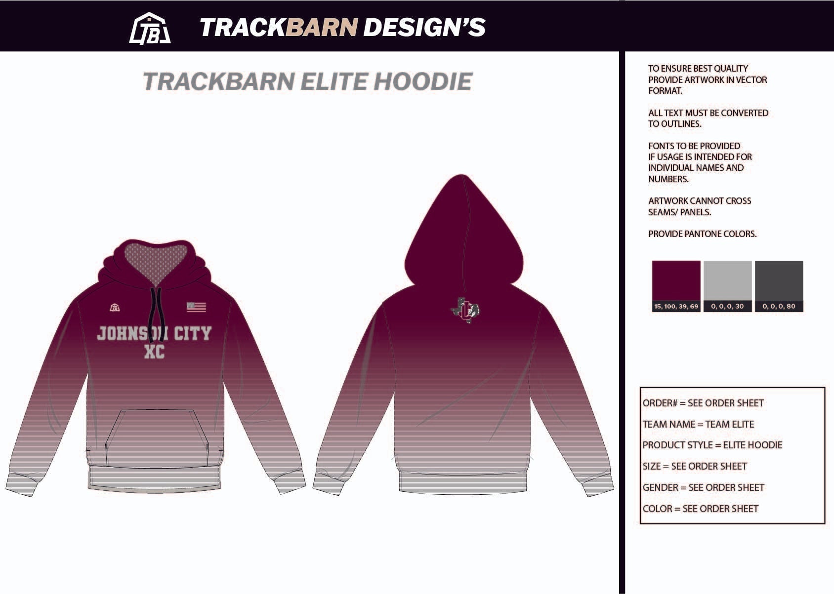 Johnson - City - XC Youth Pullover Hoodie - TrackBarn