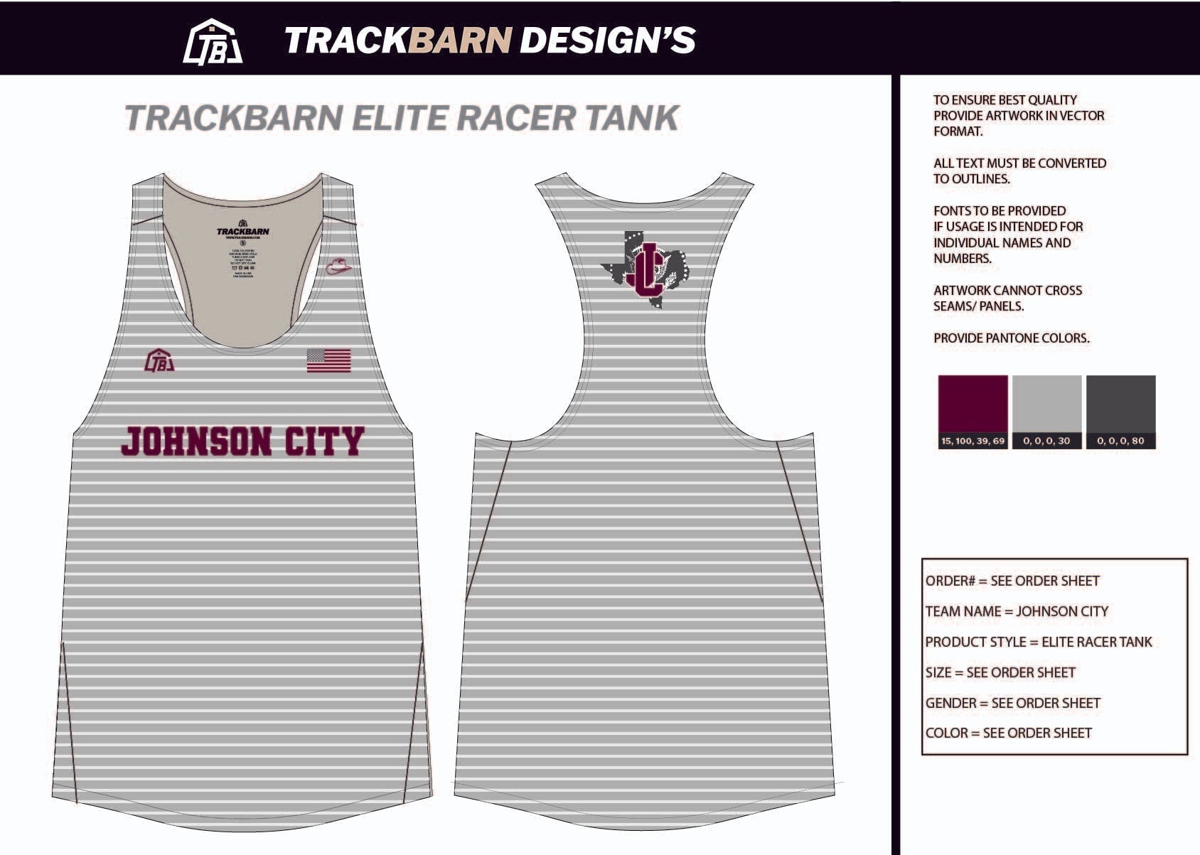 Johnson - City - XC Youth Track Singlet - TrackBarn