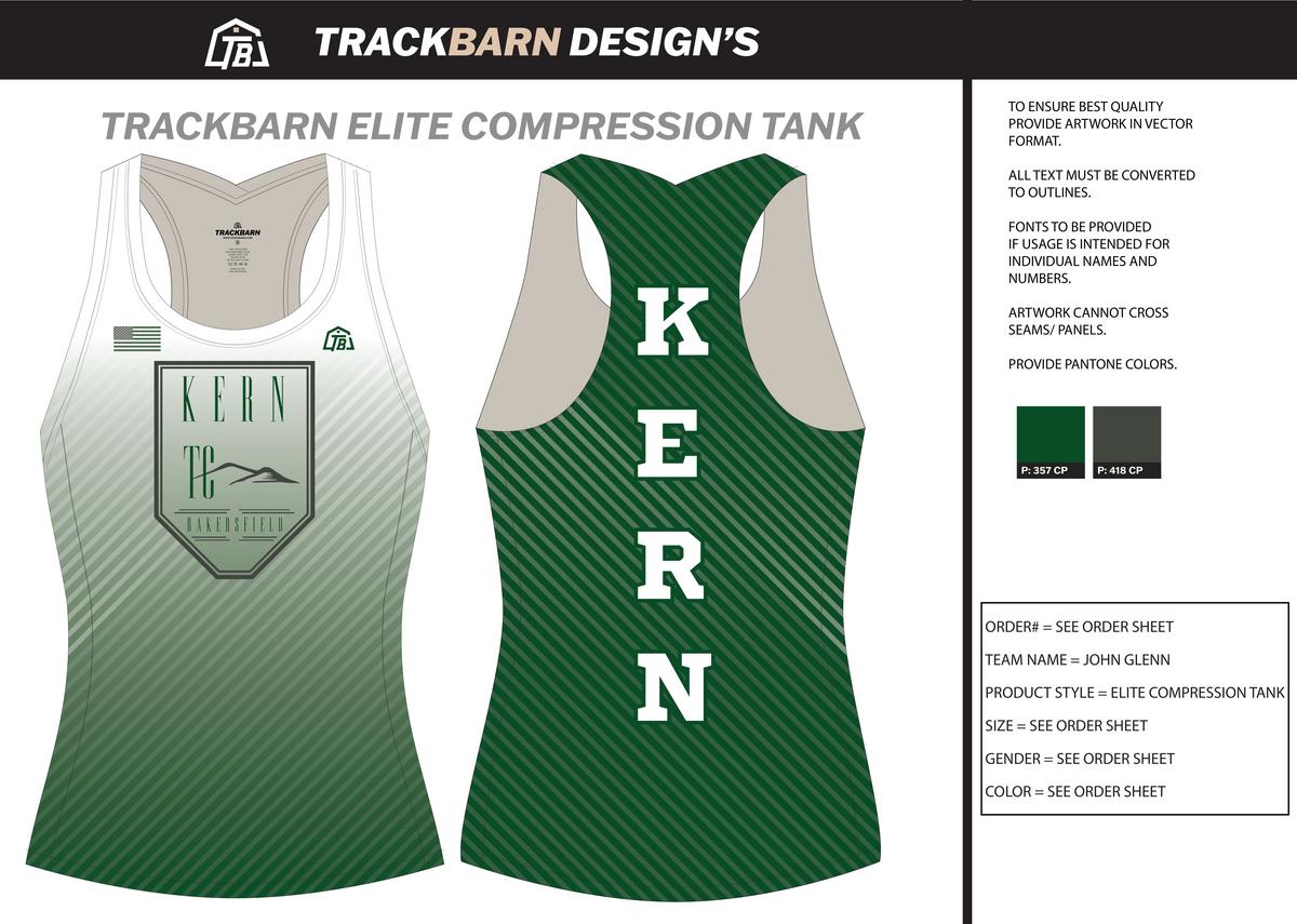 Kern TC - Women Compression Tank - FT - Green - TrackBarn