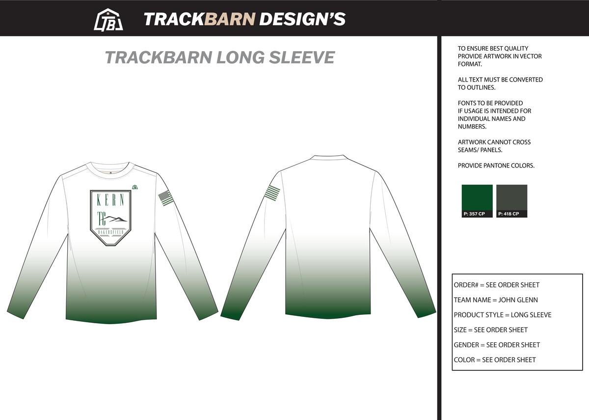 Kern TC - Youth Long Sleeve - FT - Green - TrackBarn