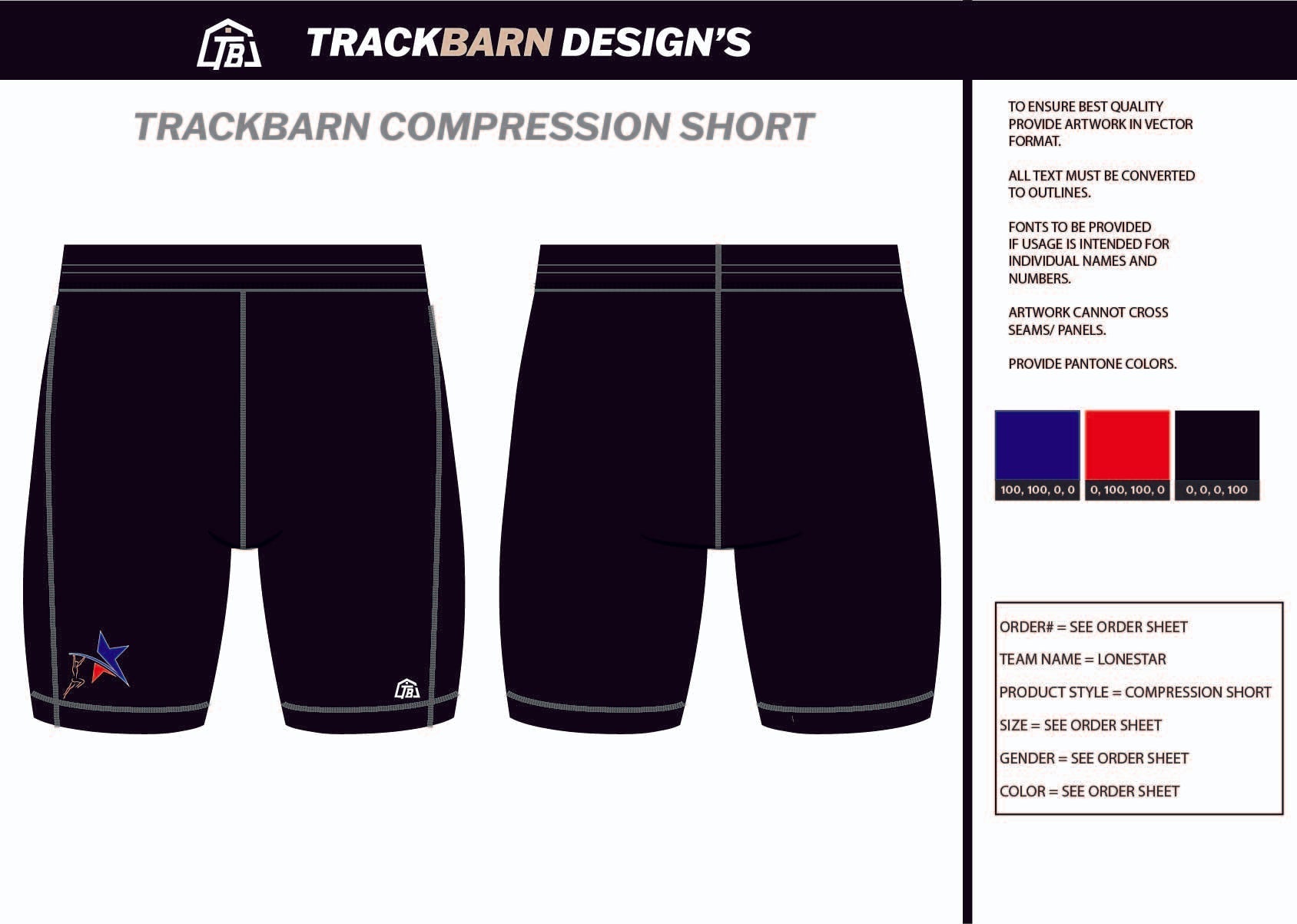 Lonestar - PV - Mens Short Running Tight - TrackBarn