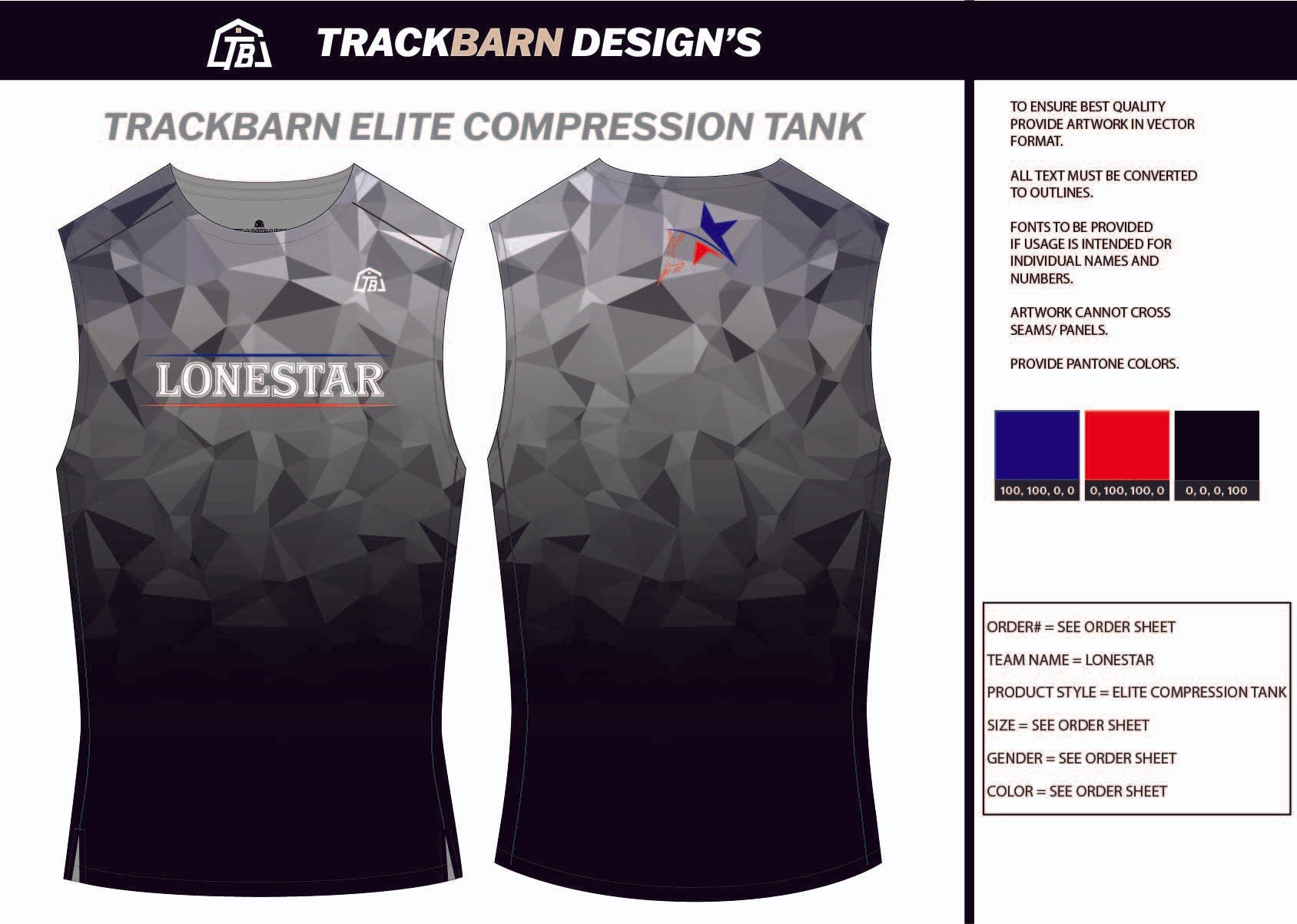 Lonestar - PV - Womens Compression Tank - TrackBarn