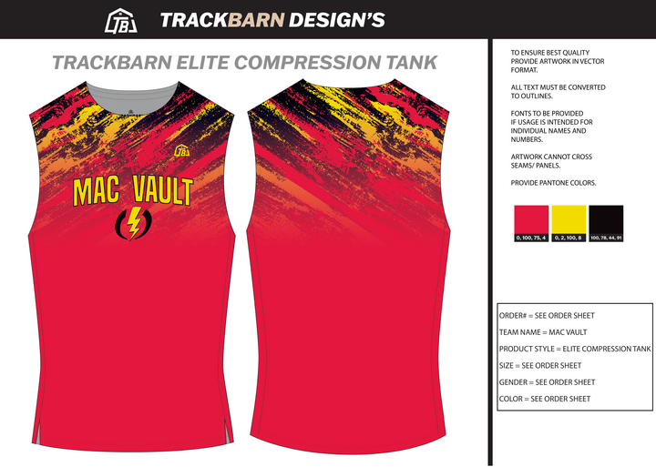Mac Vault - Youth Compression Tank - FT (1298) - TrackBarn