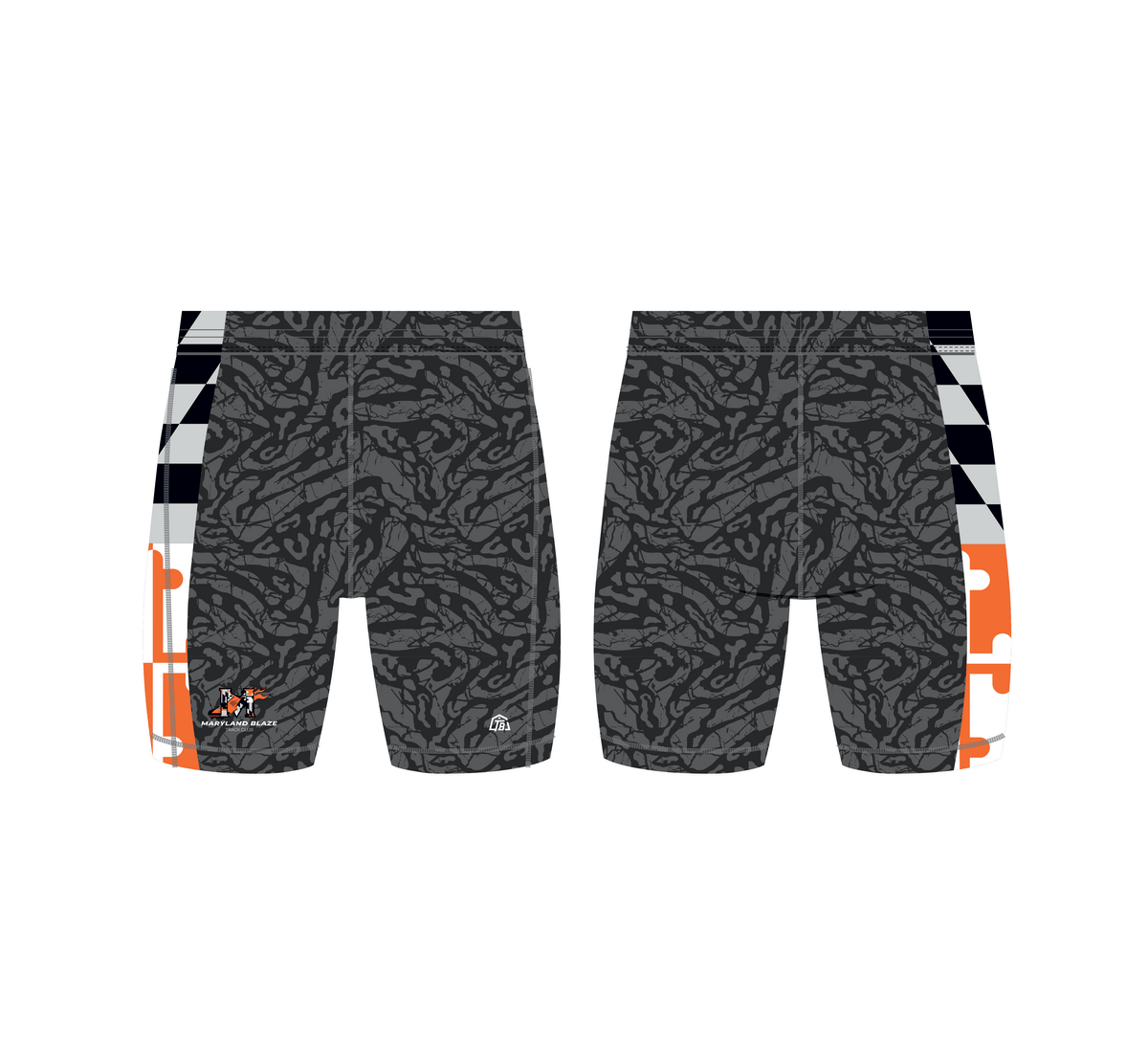 Maryland Blaze - Boys Compression Shorts - Black (499) - TrackBarn