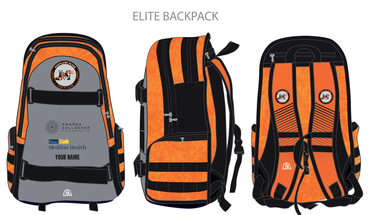 Maryland Blaze - Elite Backpack - Orange (566) - TrackBarn