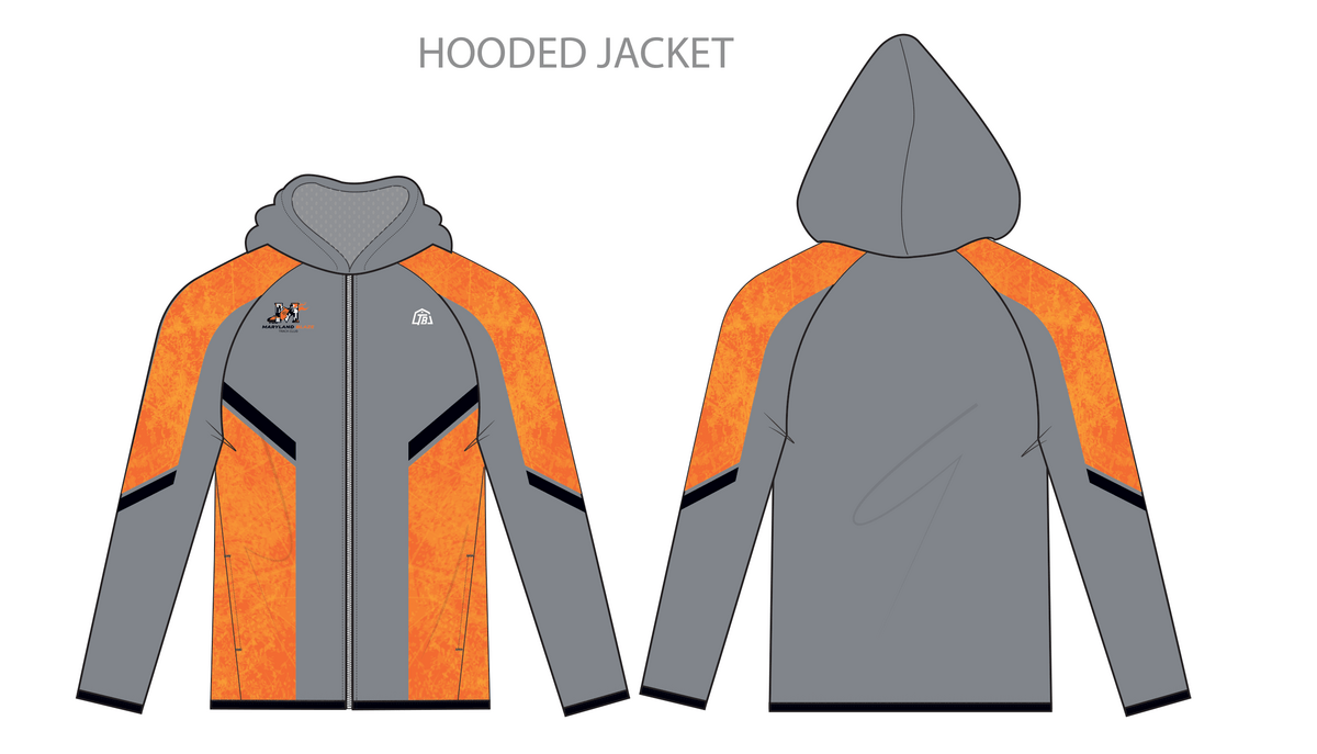 Maryland Blaze - Men Hooded Jacket - Grey (553) - TrackBarn